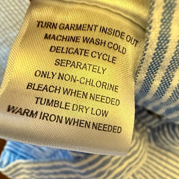 Boy's Classic Striped Seersucker Pants - Blue/White, Size 4T, elastic waist,NWOT - Picture 6 of 7